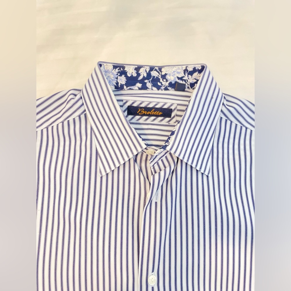 Broletto Blue Stripe 15 x 32/33 Slim Fit